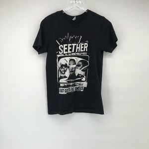 SEETHER band graphic tee sz:small